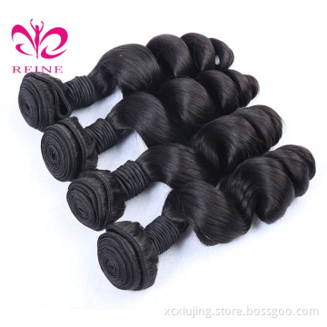 Best selling Natural extension human weave 8A grade virgin indian human hair 95-100g 100% virgin human hair for black woman
